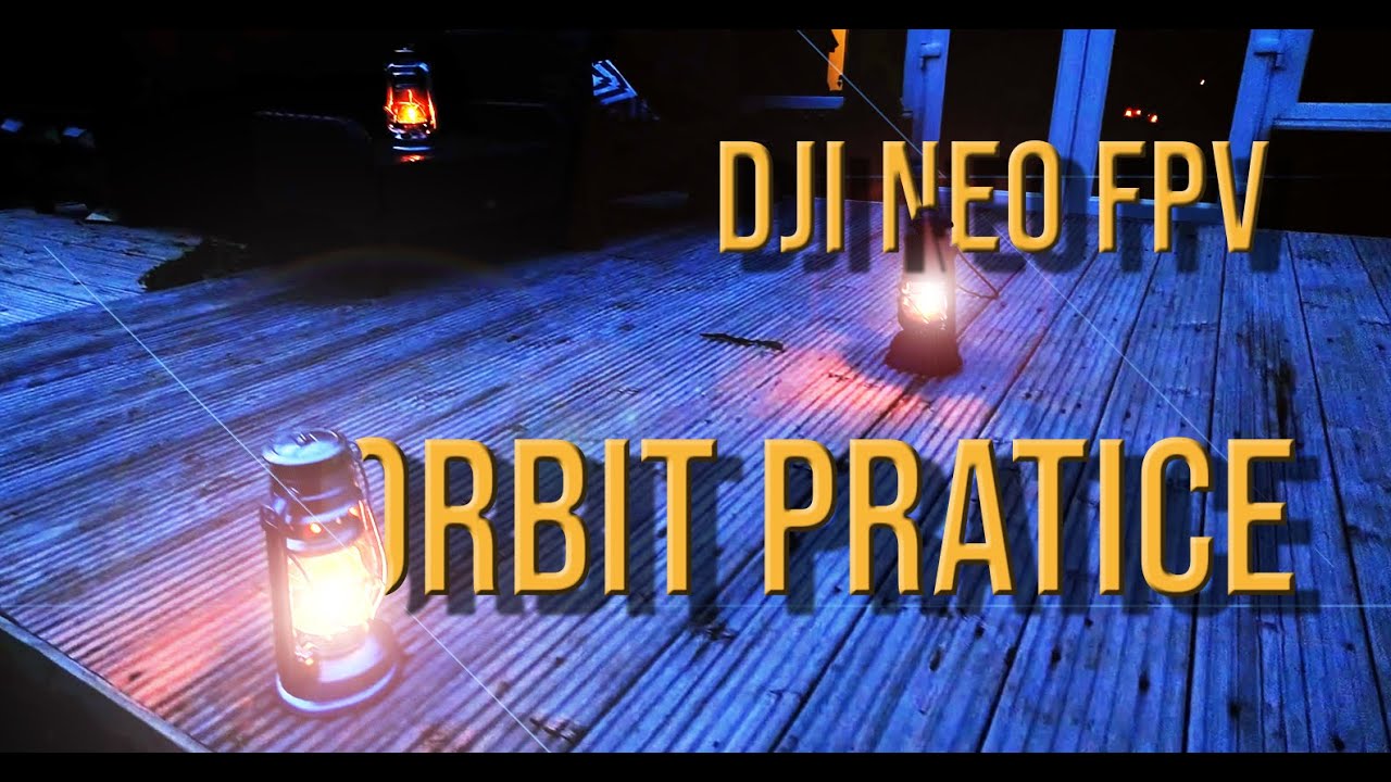 DJI Neo practising low orbits around close objects. RC3 controller, NC3 Goggles.