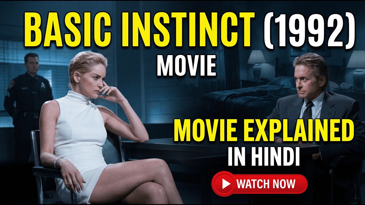 Basic Instinct (1992) Movie Explained in Hindi | Hollywood Mystery Thriller | Full Story