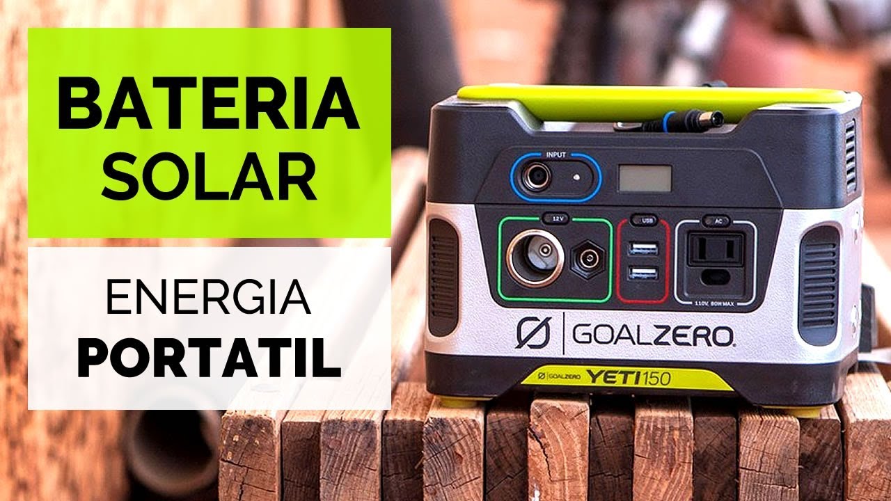 ENERGIA SOLAR PORTATIL! Generador Eléctrico Goal Zero Yeti 150 ☀️🔋 Batería para camper