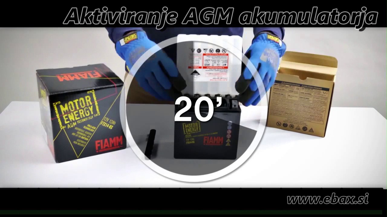 Akumulator za motor : prikaz postopka aktiviranja