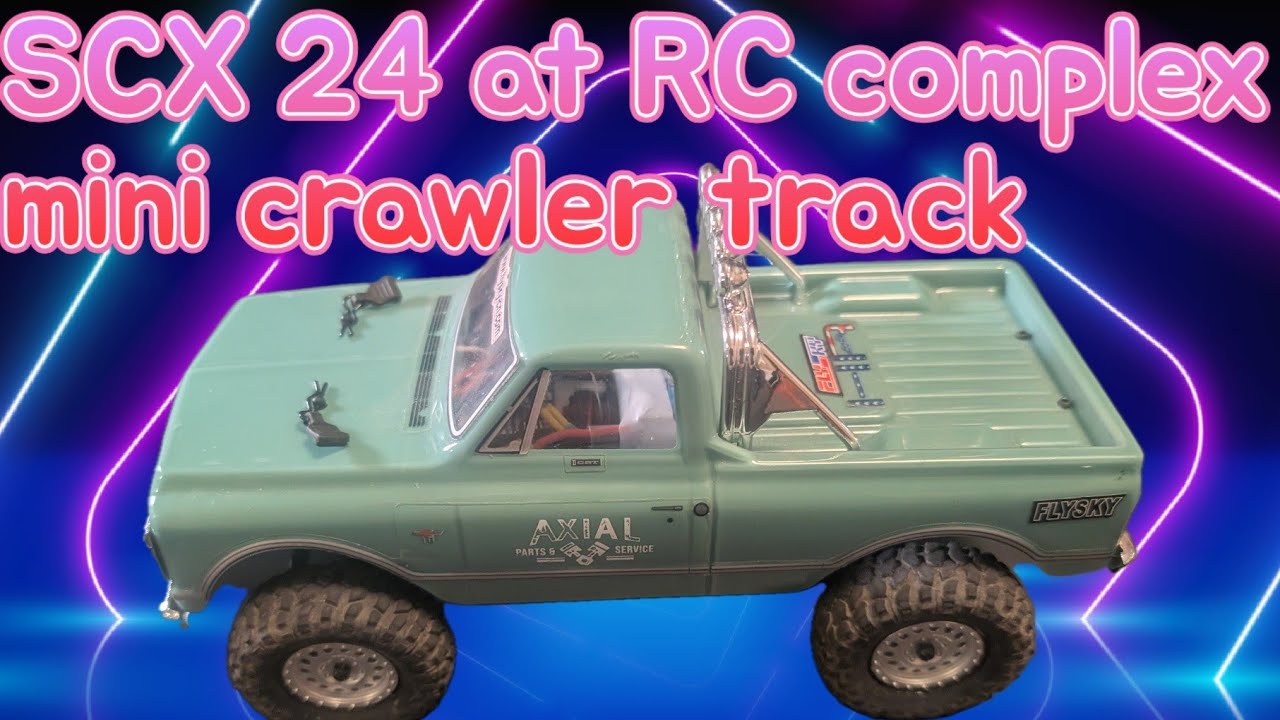 SCX24 and TRX4M at Rc Complex mini crawler track.