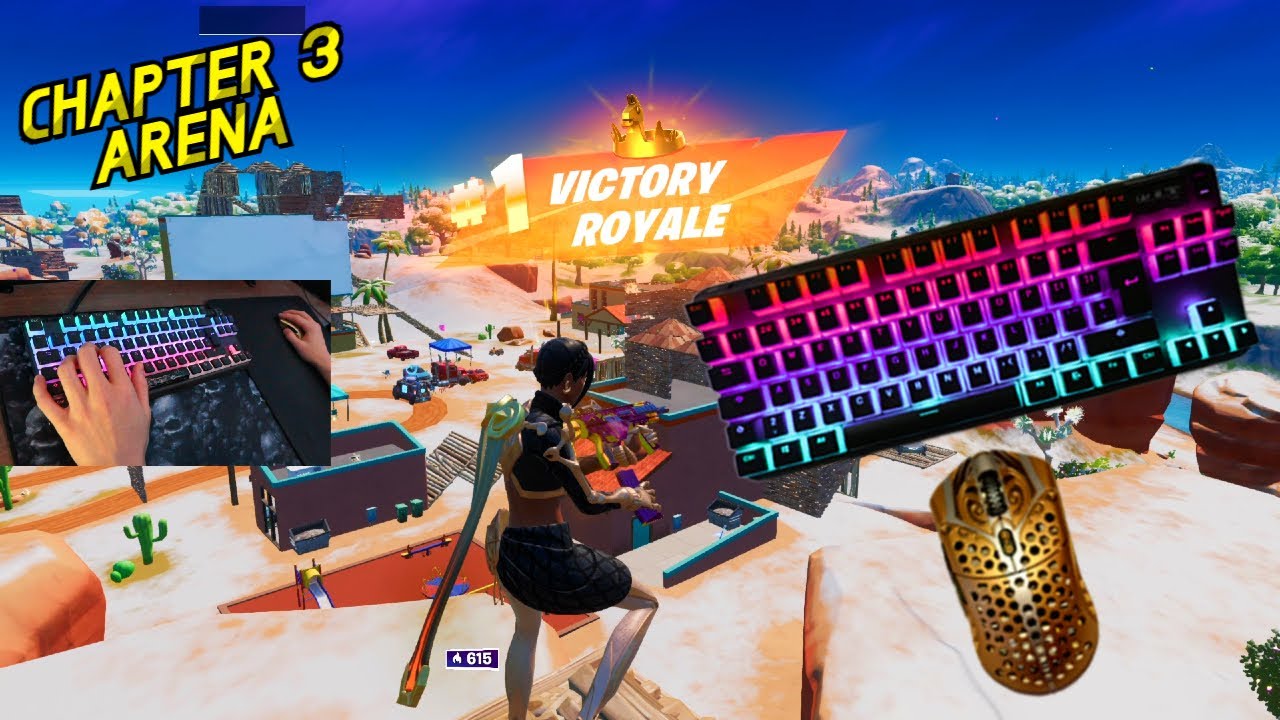 Steelseries Apex Pro ASMR Chill🤩Satisfying Gameplay Keyboard Fortnite 390 FPS Smooth 4K