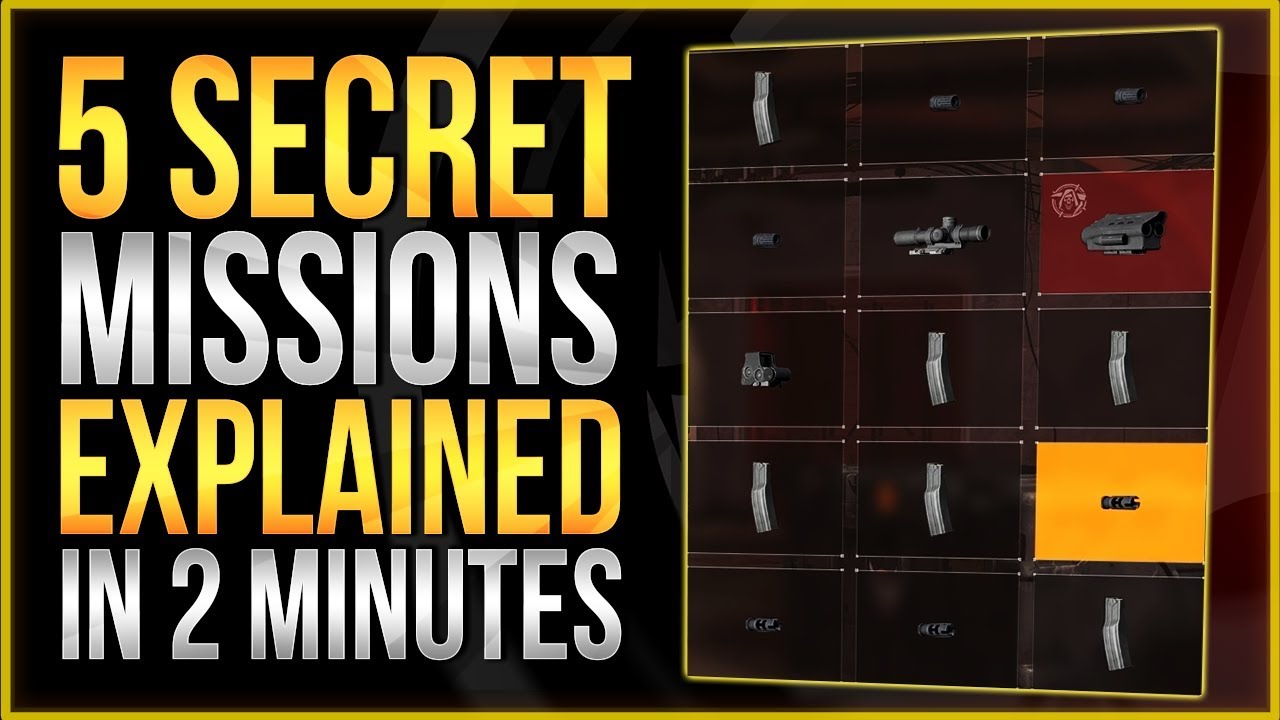 The Division 2 | 5 SECRET Side Missions for Weapon Mods Guide