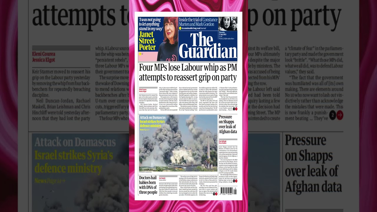 Four MPs lose Labour whip as PM attempts to reassert grip on party