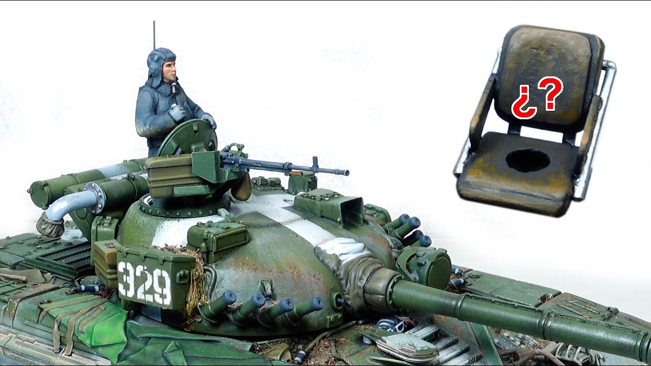 T-64 soviético Modifico y pinto la tripulación de un tanque T64