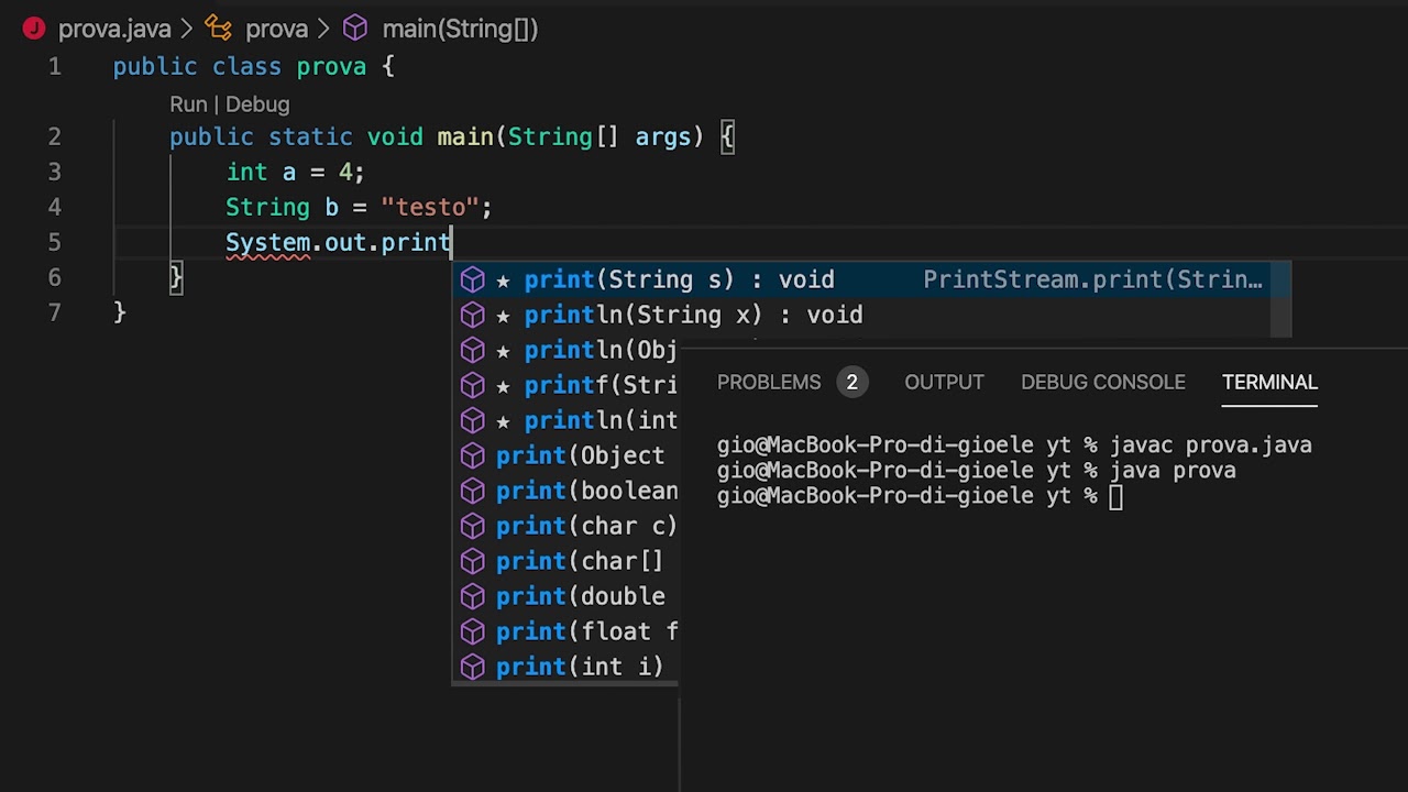 Iniziare a programmare in java da 0 in 11 MINUTI