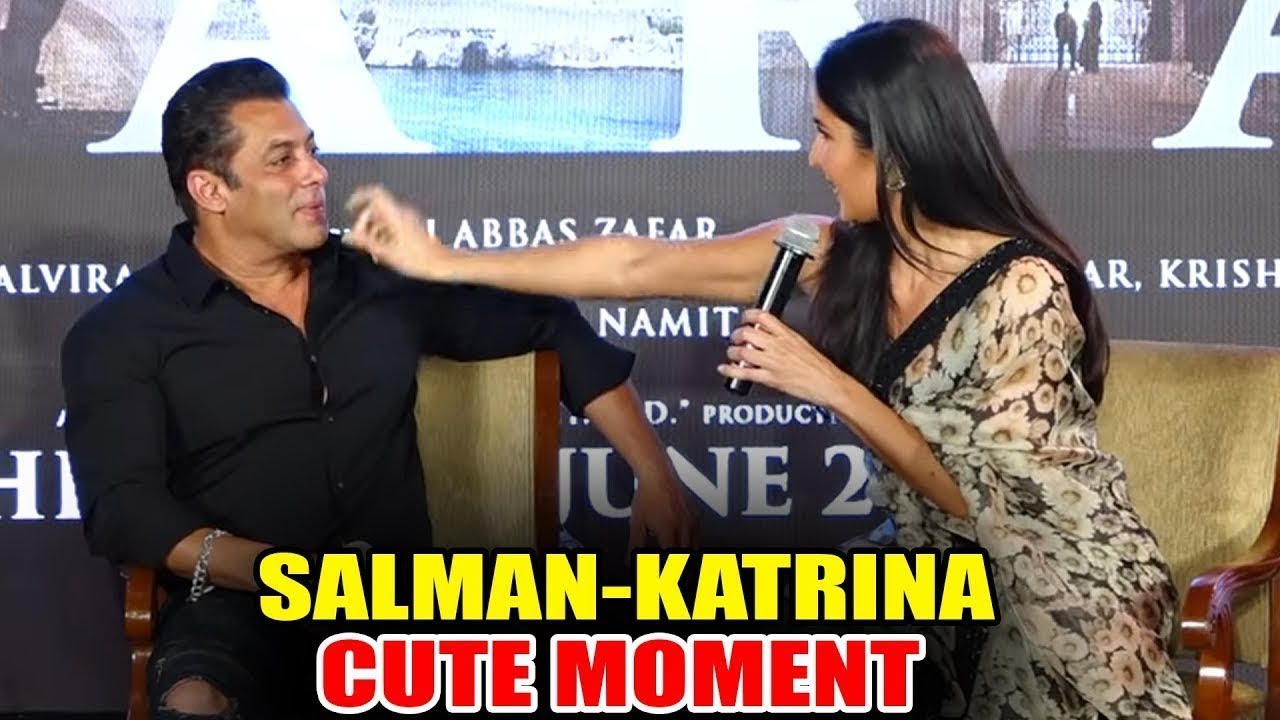 Salman Khan और Katrina Kaif (Bharat - Kumud) के प्यारे पल Media के सामने । Zinda Song Launch