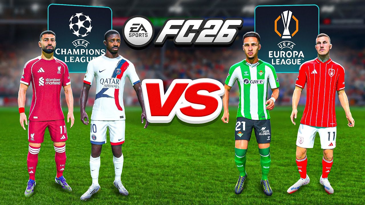 Лига чемпионов против Лиги Европы на FC26! 🤩