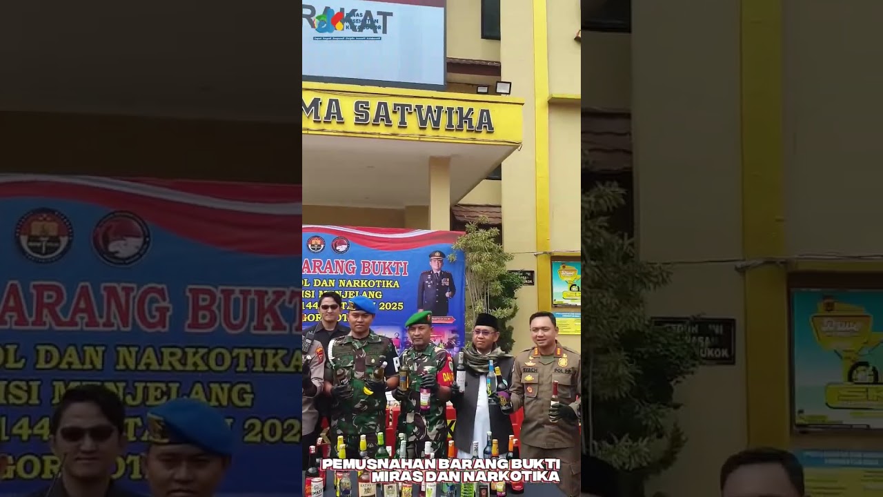Pemusnahan barang bukti oleh Polresta Bogor Kota