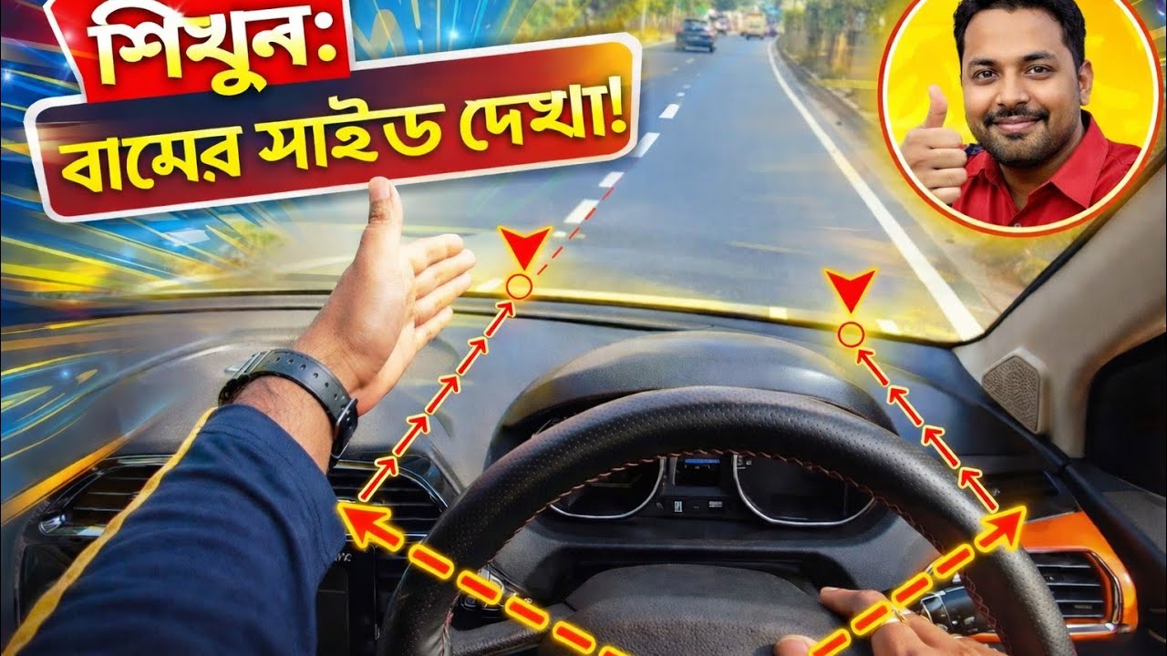 ড্রাইভিং শেখার সময় সবচেয়ে গুরুত্বপূর্ণ টিপস: বাম পাশ দেখে চলুন Saudi Arab রিয়াদ