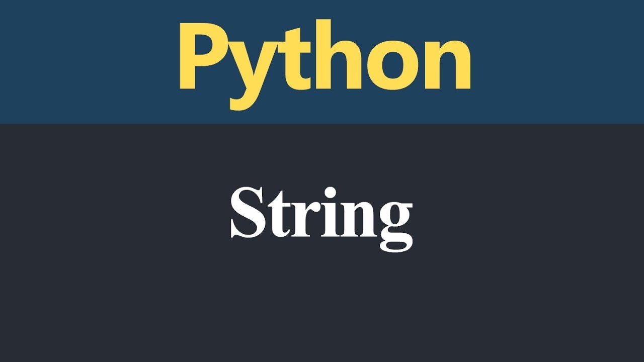 String in Python (Hindi)