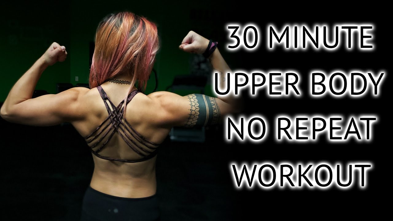 30 Upper Body Strength Only Home Workout | No Repeat Workout!