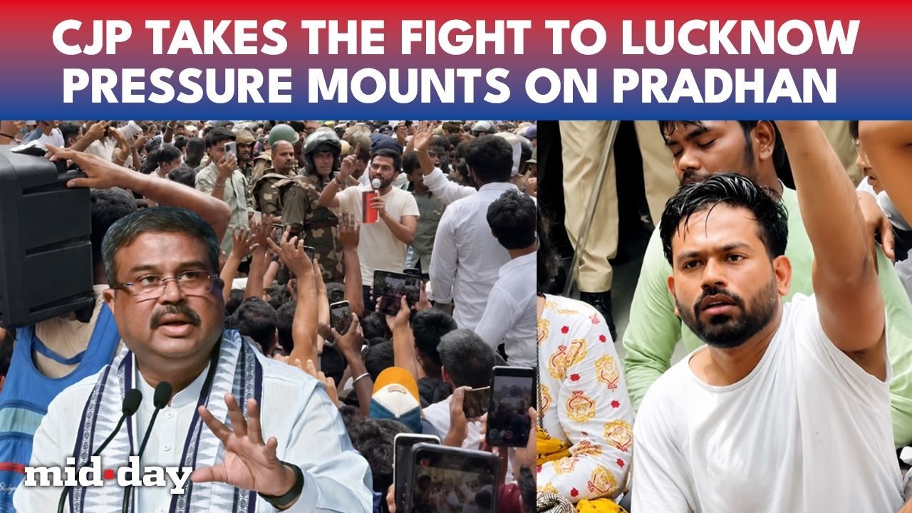 Pradhan In the FIRING Line? Dipke Leads Massive Protest As CJP Takes Battle To Lucknow | WATCH