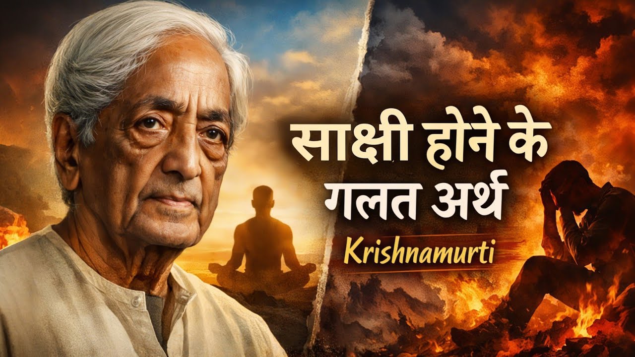 Observer Is The Observed | साक्षी होने की गलत समझ | Krishnamurti