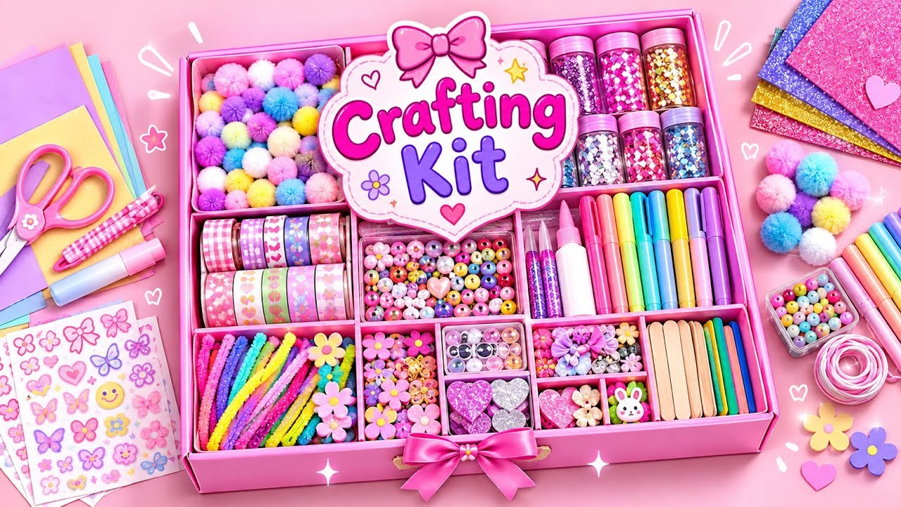 I made my own Crafting Kit ✨💗 with Jugaad 💡&bull; ( 10 DIY's ) !!