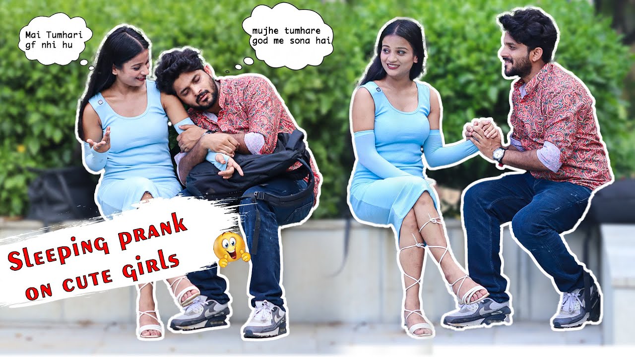 Sleeping Prank On Girl 😂 ,मुझें नींद आराही है अपनी गोद में सुला दो | Danish Khan Prank @tukkadanish