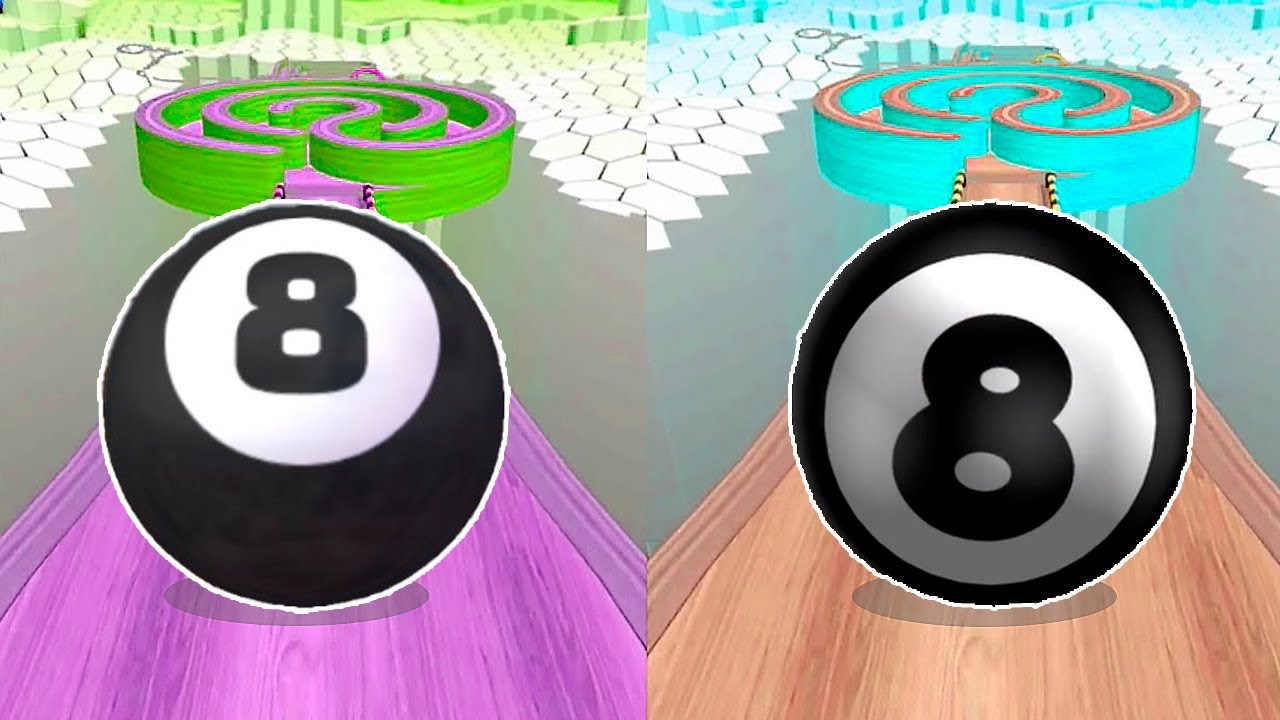 8 Pool Going Ball vs 8 Pool Falling Ball Race 3D - Which Ball Will Win on Reverse Stages? Race 934