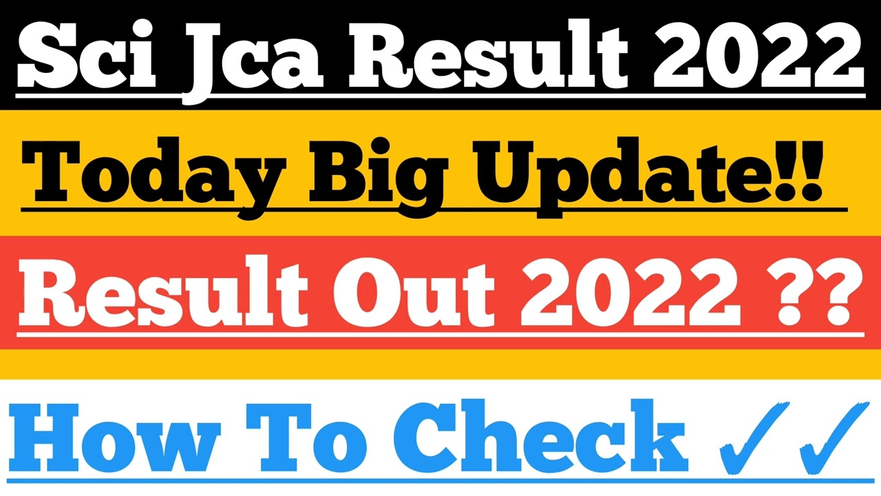 Result Out ?? Sci Jca Result 2022| Supreme Court Jca Result 2022 | Jca result 2022/Sci Jca/Sci Jca