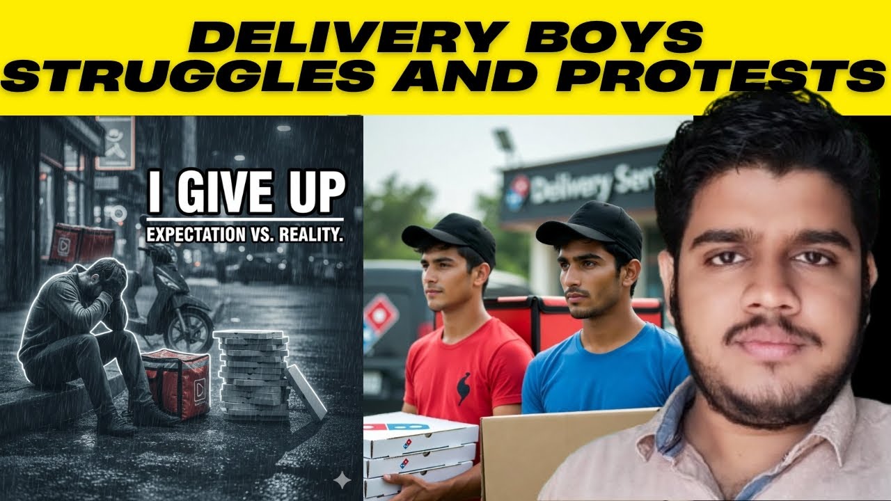 DELIVERY WORKERS PROTESTS AGAINST E COMMERCE PLATFORMS 