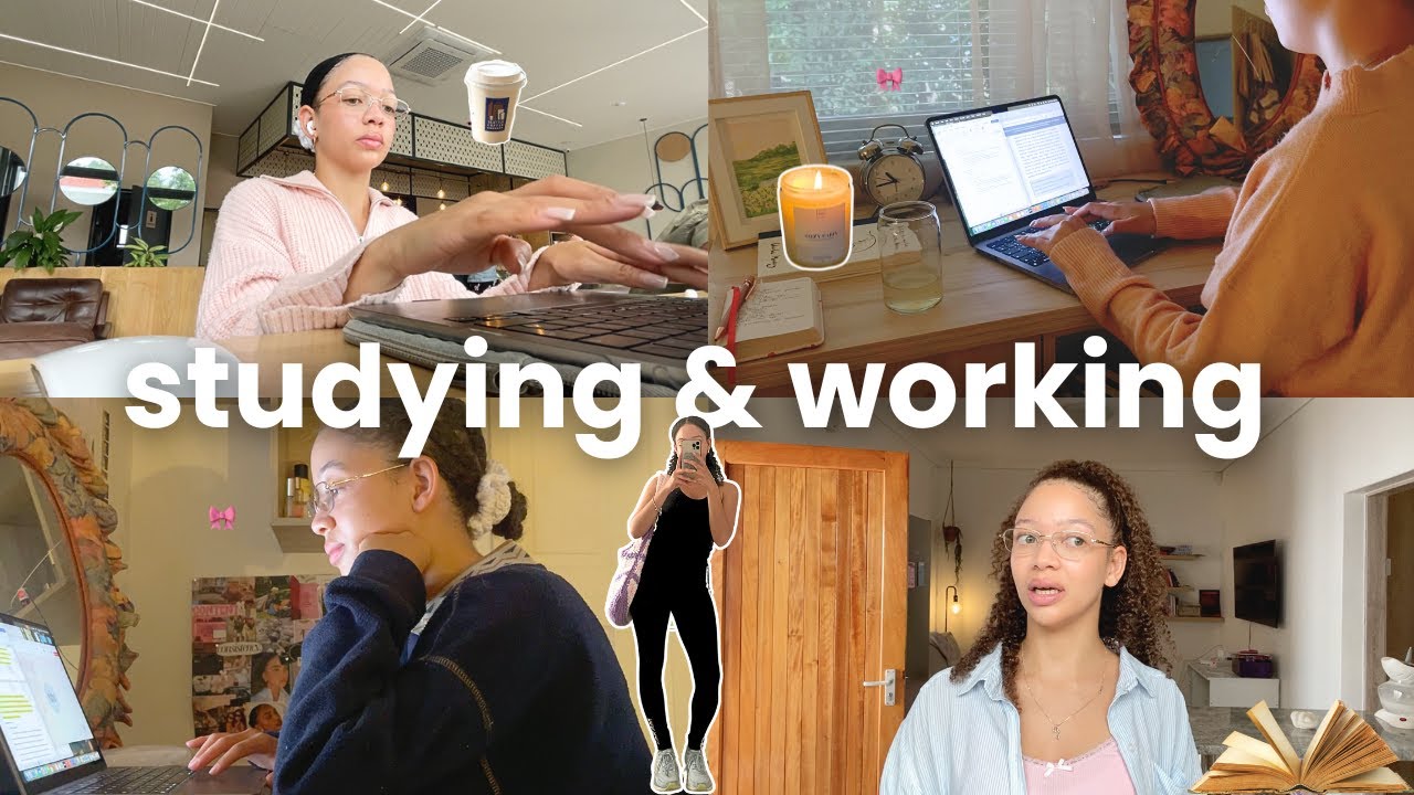 study & work with me: productive, cafe study dates, getting my life together + other fun stuff!