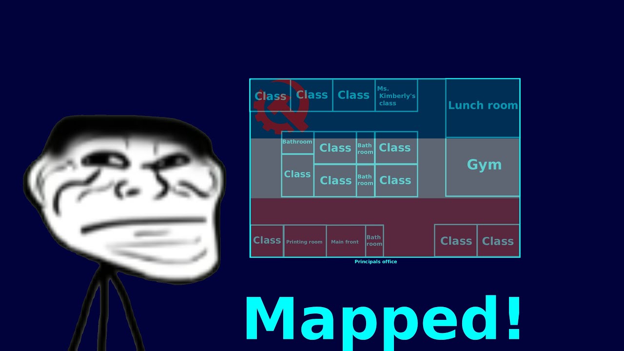 Trollge: The Day the kids took over the school mapped