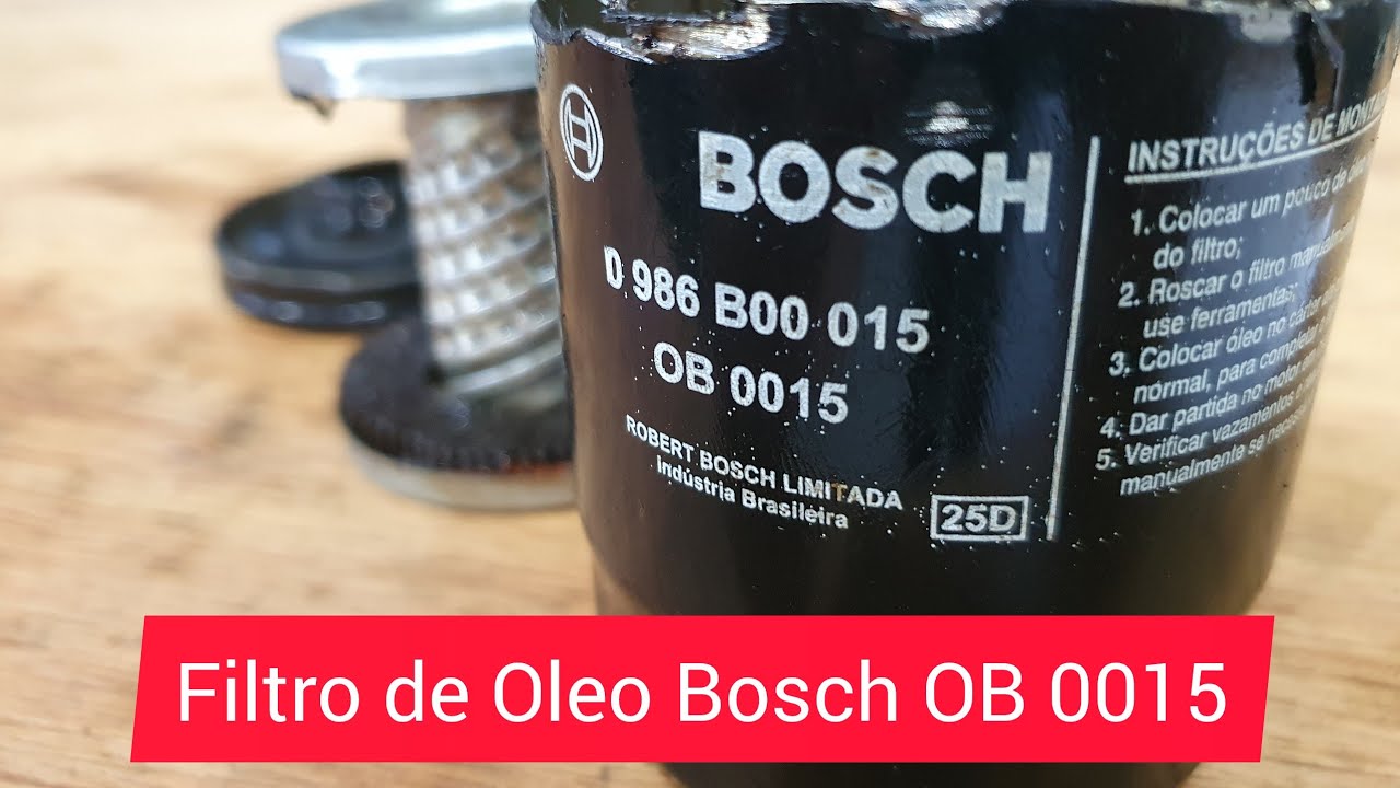 Filtro de óleo Bosch OB 0015 - Por dentro do filtro