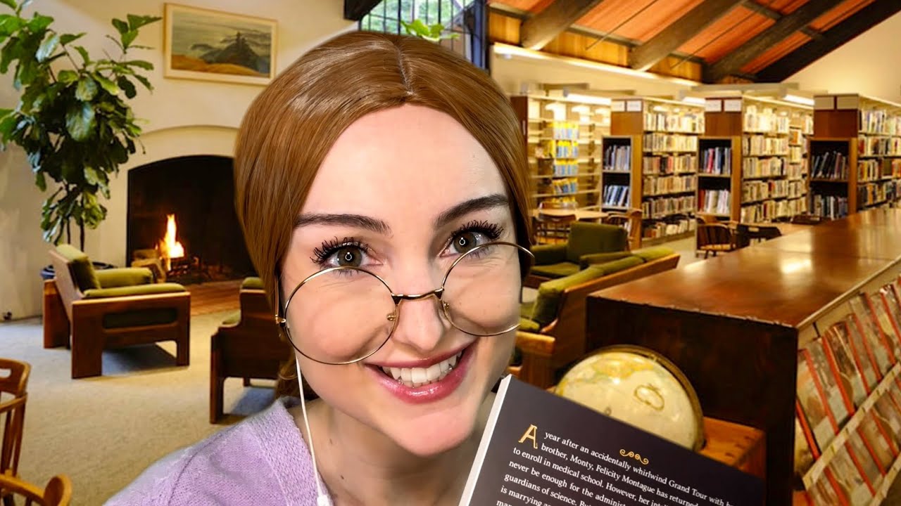 ASMR 📚 Cozy Library Roleplay (typing, whispering, stamping)