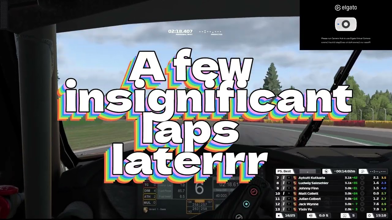HUGE CRASH WTH JACKZER!! (Iracing porsche cup at Spa)