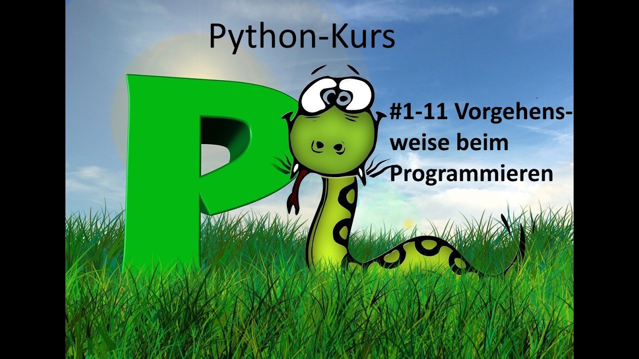 Pythonkurs - Kurseinheit 1 Einführung - Video 11 Die Vorgehensweise beim Programmieren