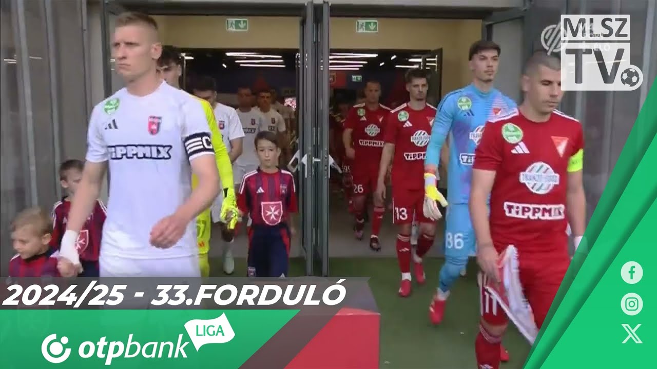 Fehérvár FC – DVSC | 0-3 | (0-1) | OTP Bank Liga | 33. forduló | MLSZTV