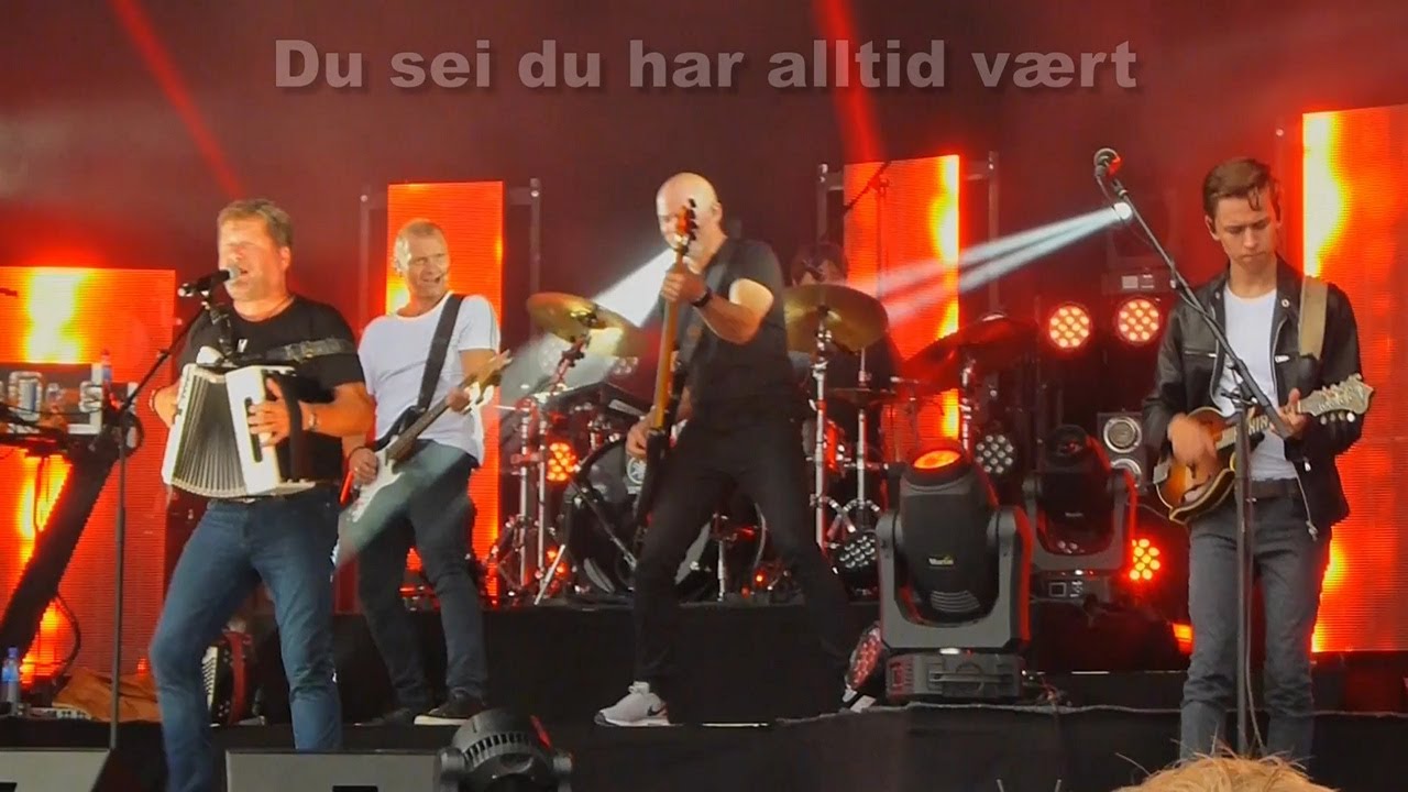 D.D.E., 'Ka e det du vil' (med tekst) + band intro, Frøyafestivalen 2018