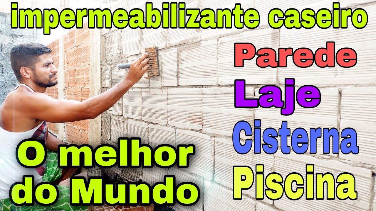 Impermeabilizante Caseiro para Laje , Parede - Telhas - Cisterna - Piscina