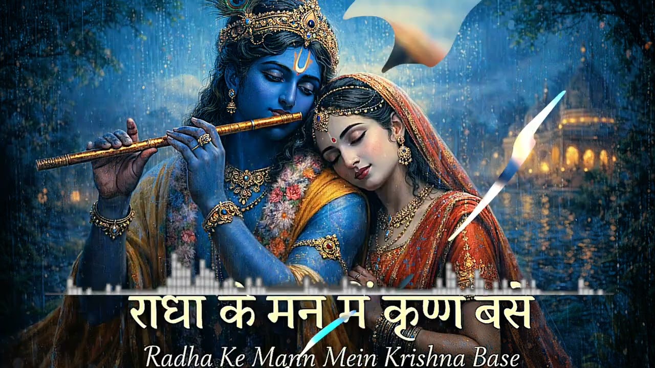 राधा के मन में कृष्ण बसे | Radha Krishna Bhakti Song | Peaceful Bhajan ।Lo-Fi Song | Peaceful Vibes