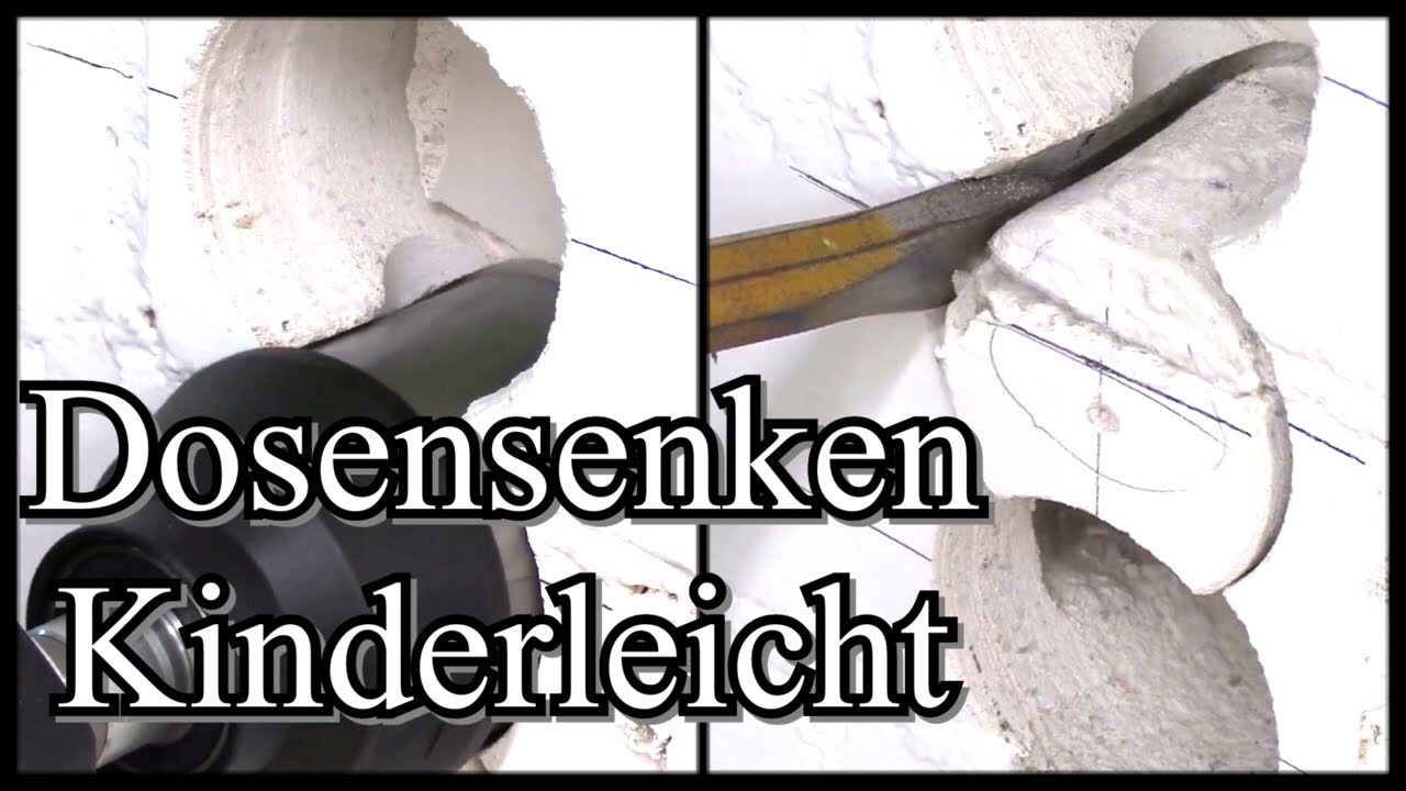 Dosensenken (Das kannst du selber machen) - Elektroinstallation Rohbau Teil 1