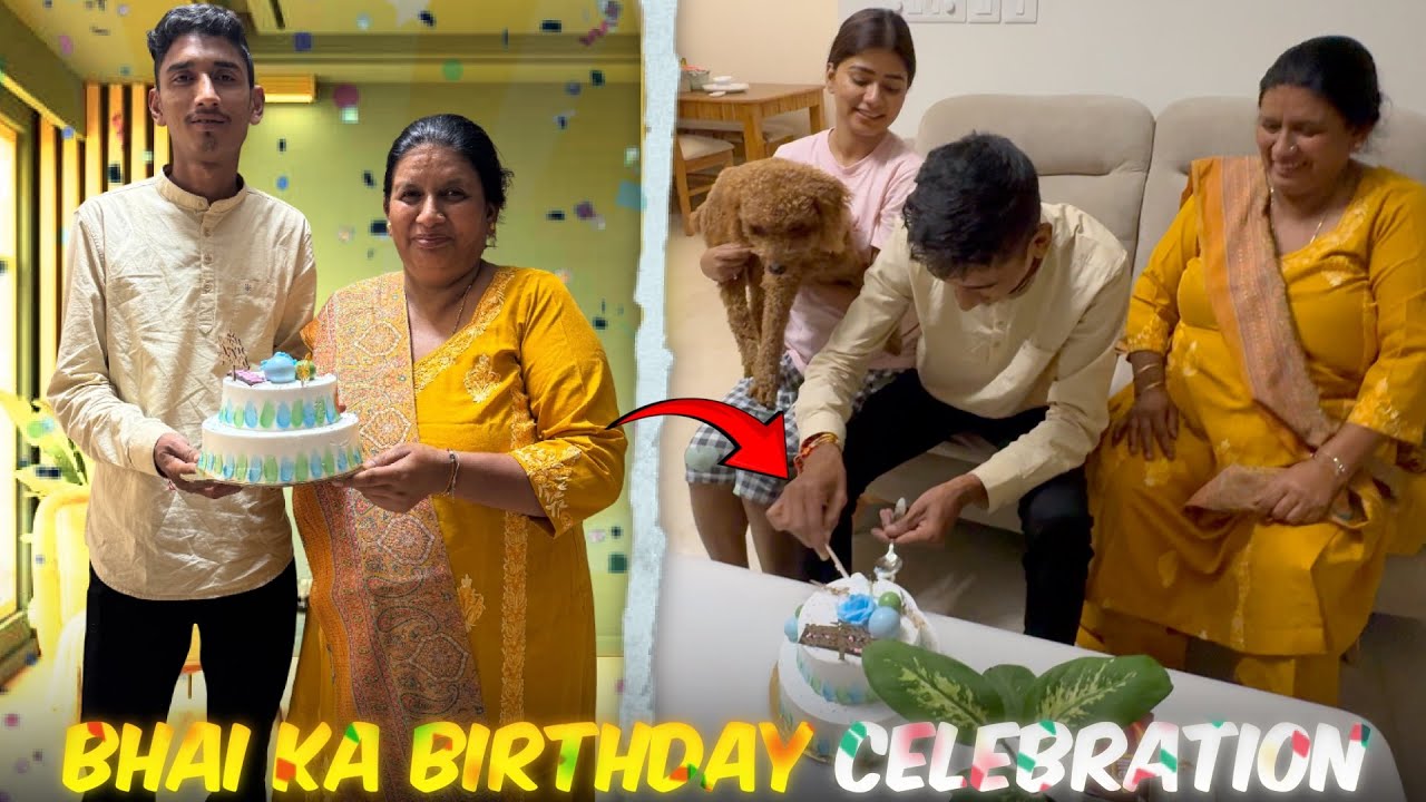 Surprise Birthday Party for Bhai 😍  Epic Reaction & Gifts