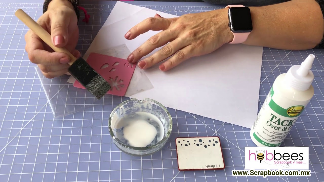 Tutorial Usos del Pegamento Tack it Over & Over de Aleene´s