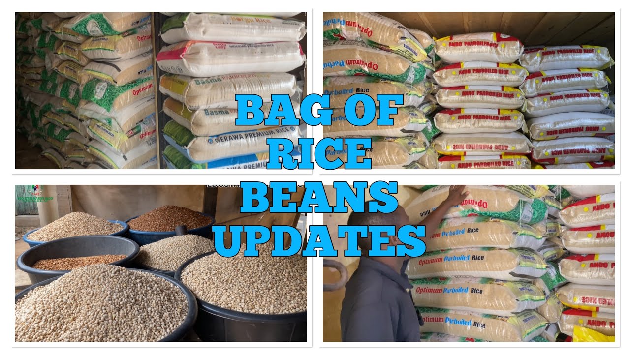 Wow latest price update of various bag of rice beans foreign and local rice watch to the end