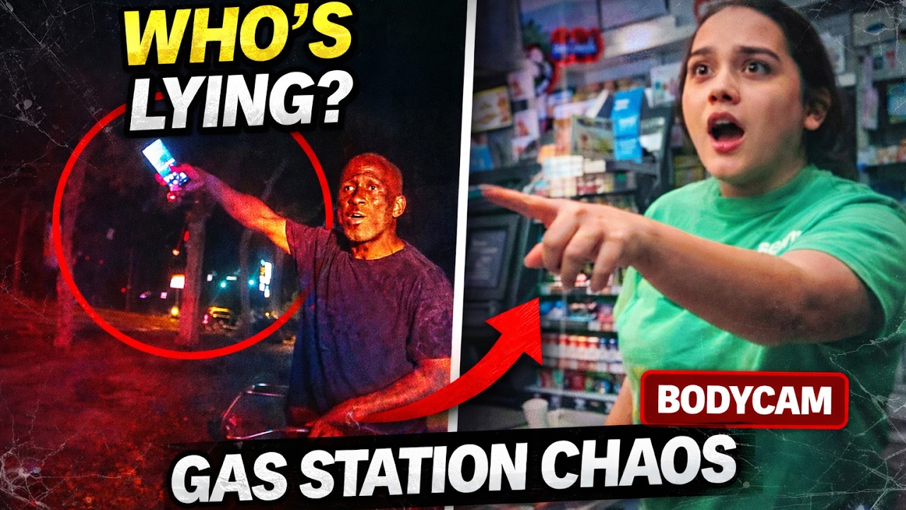 Gas Station Dispute | Police Code 3 Response (Body Cam Arrest)