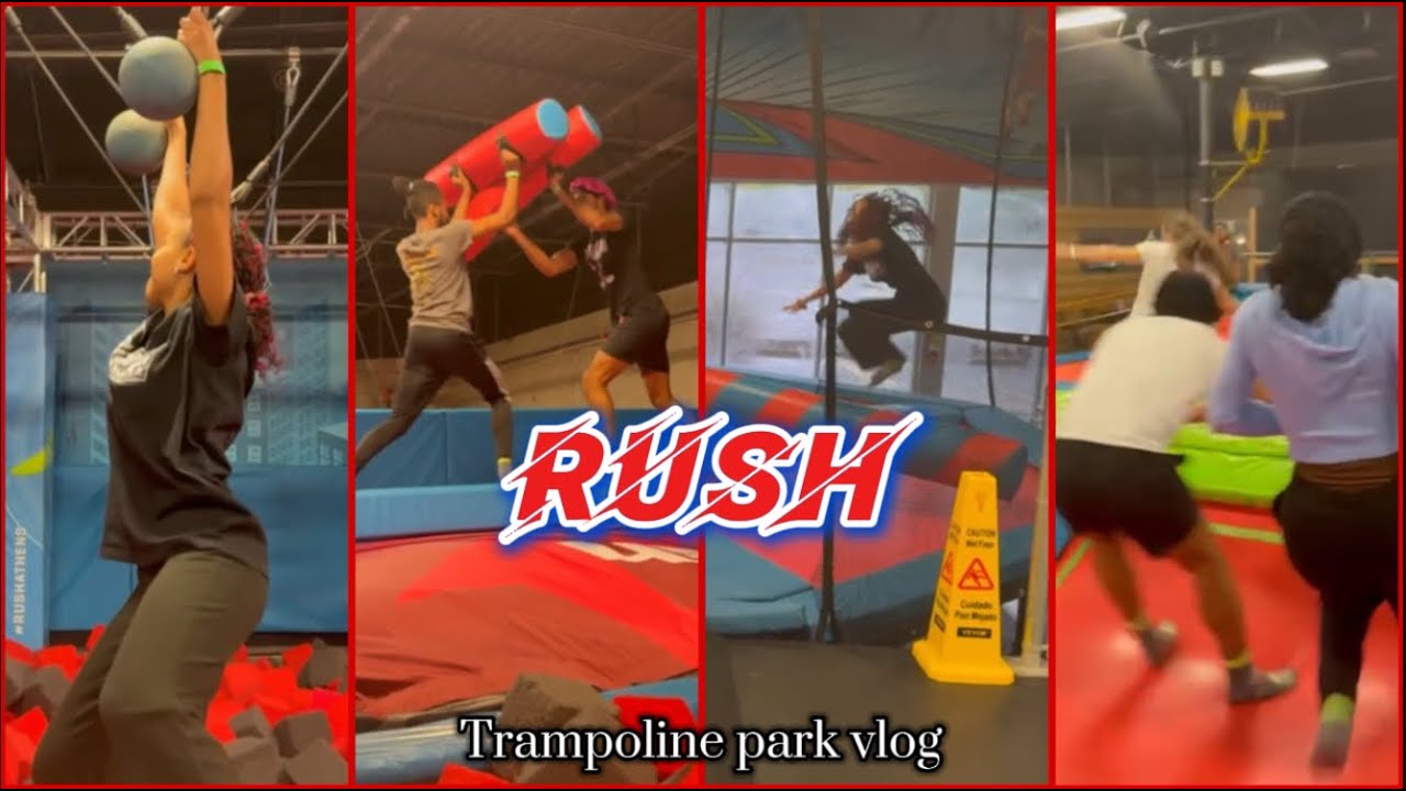 LETS GO TO RUSH🤪 I trampoline park vlog