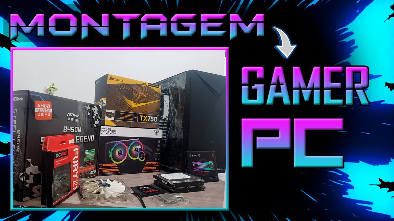 Montando PC! GAMDIAS Argus E4 Elite e Chione M2, Steel Legend B450M, MSI RX580 e Ryzen 5 3600