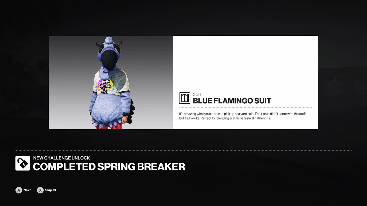 HITMAN&trade; 2 Spring Breaker contract guide to unlock the Blue flamingo suit walkthrough in Miami