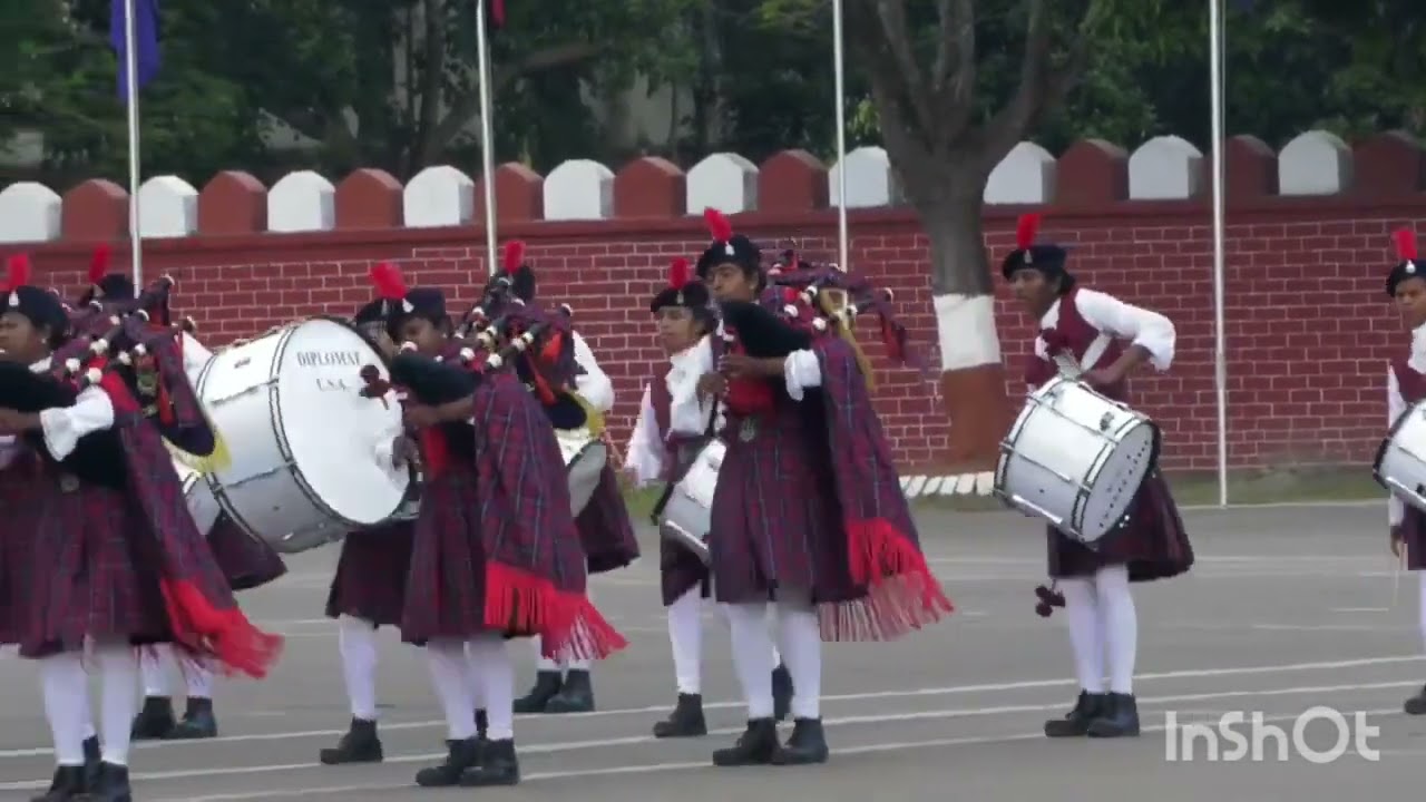 Chhatisgarh police mahila pipe band performs in 25th all india police band compitation 2024 Nagaland
