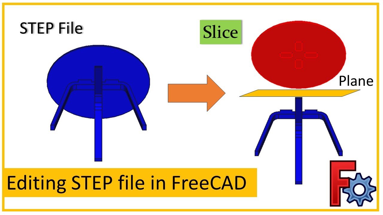 🔧Изменение файла STEP в FreeCAD: нарезка файла STEP