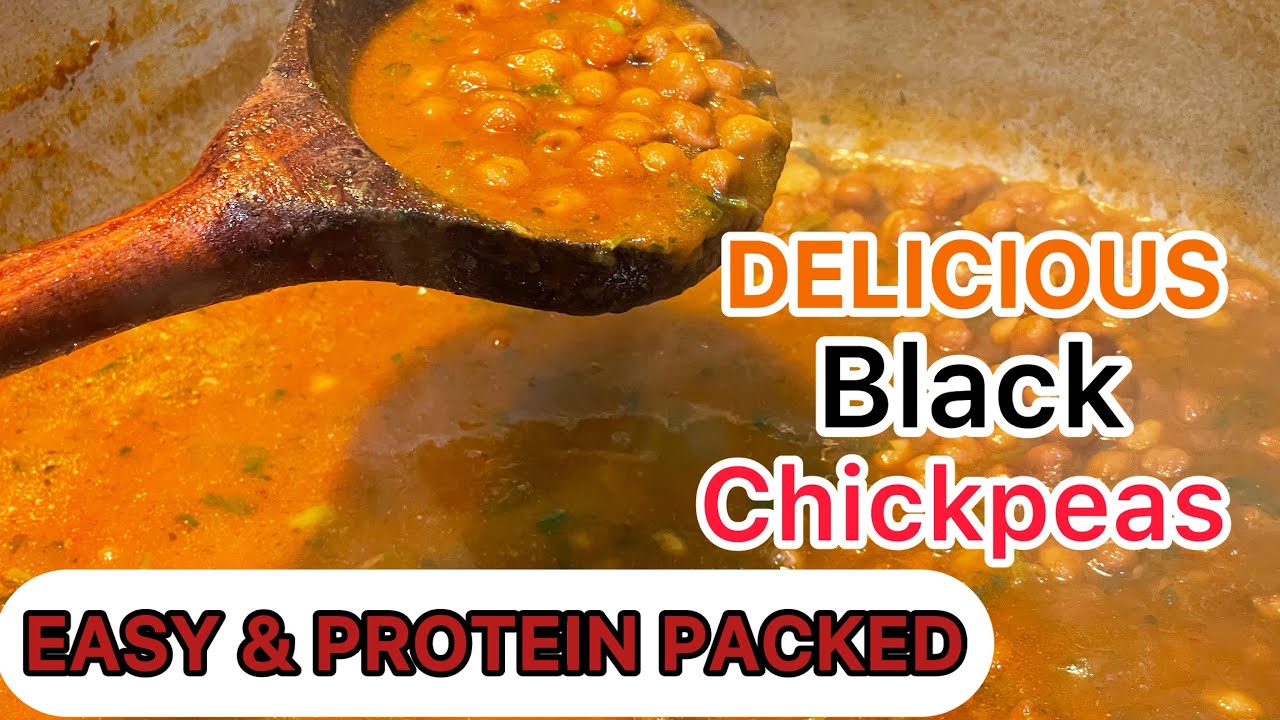 Healthy Black Chickpeas Recipe | Easy & 😋😍