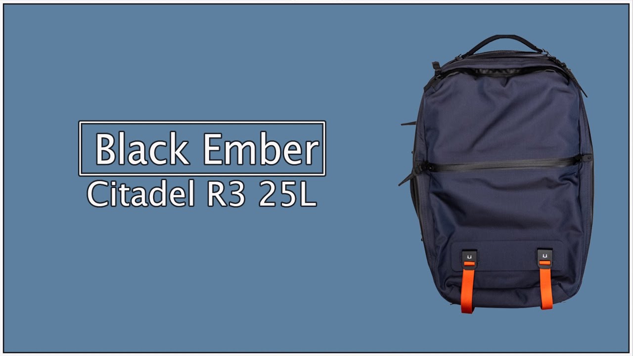 Black Ember Citadel R3 25L Backpack Review | Sleek Modern Commuter EDC Backpack