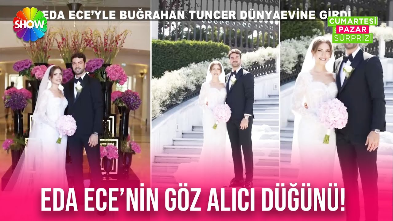 Eda Ece'nin düğününden çok özel görüntüler!