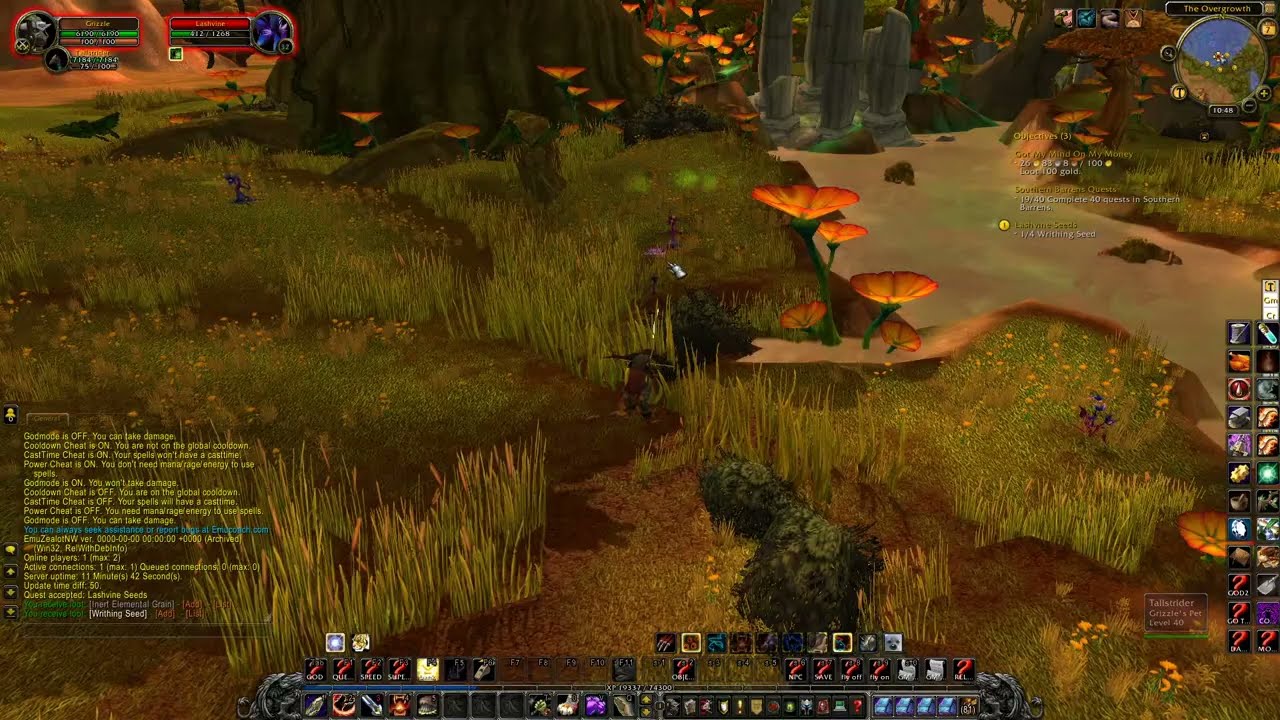 WOW Cata Quest 'Lashvine Seeds - 24571' Horde on a PS