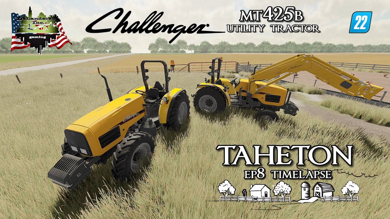 TAHETON EP8 TIMELAPSE | CHALLENGER MT425B UTILITY & LIME SPREADING | FS22 | FARMING SIMULATOR 22