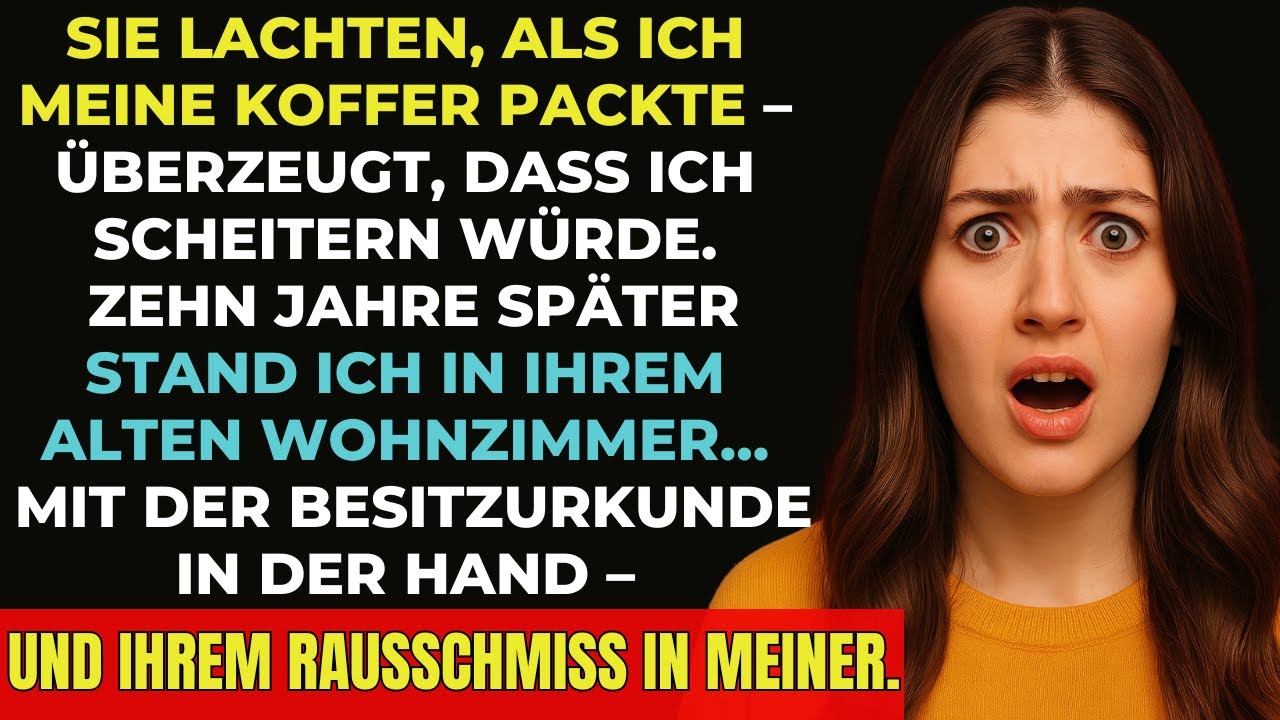 Sie warfen mich mit 18 raus – 10 Jahre später hielt ich ihren Räumungsbescheid in der Hand