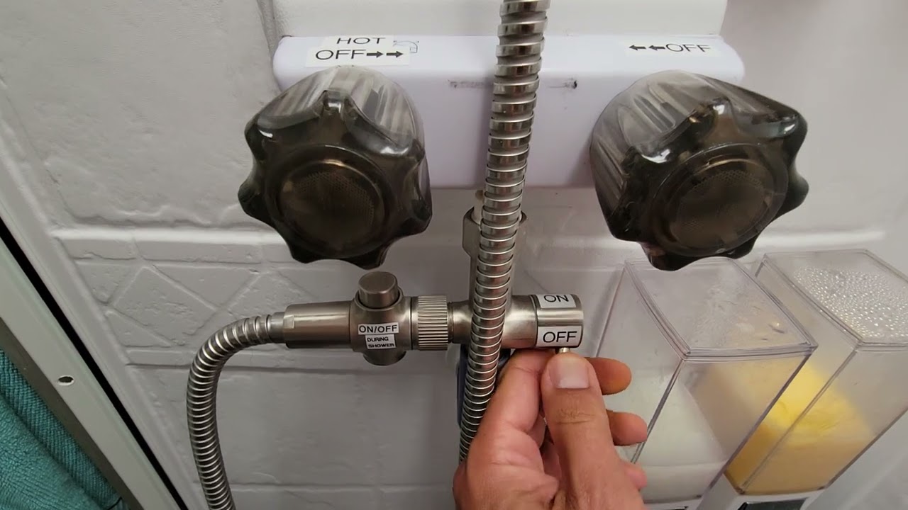 Steps to Showering while Boondocking with Showermiser Valve